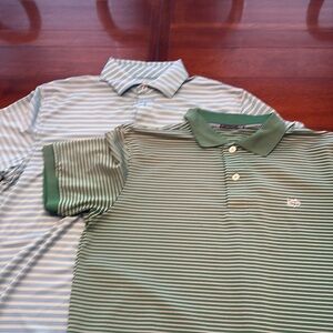 Two Southern Tide golf shirts.